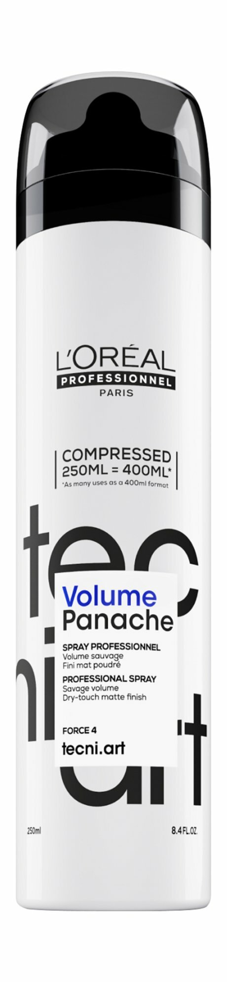 L'Oreal Professionnel Tecni. Art Pure Savage Panache Powder Spray, Спрей для волос сухой сильной фиксации с пудровой текстурой, 250мл