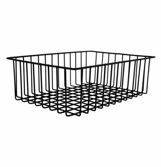 Корзина-органайзер для ящика 33x25x9 см цвет чёрный