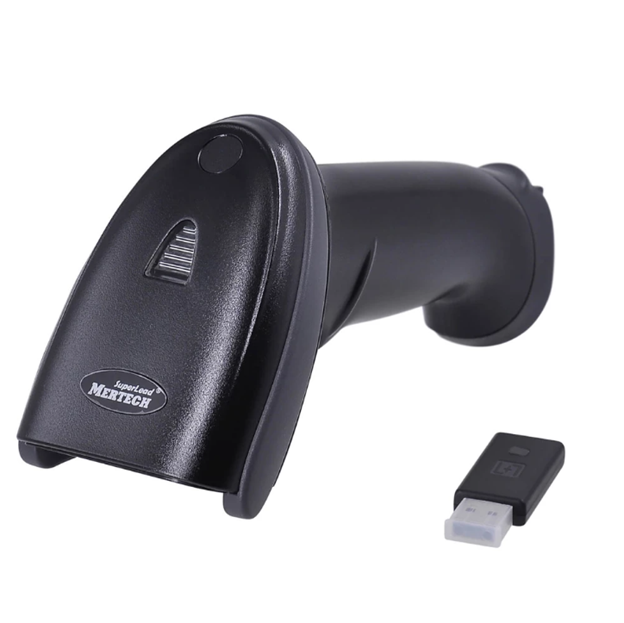 Беспроводной сканер штрих-кода MERTECH CL-2210 BLE Dongle P2D USB Black, 1D/2D, 100 сканирований/сек