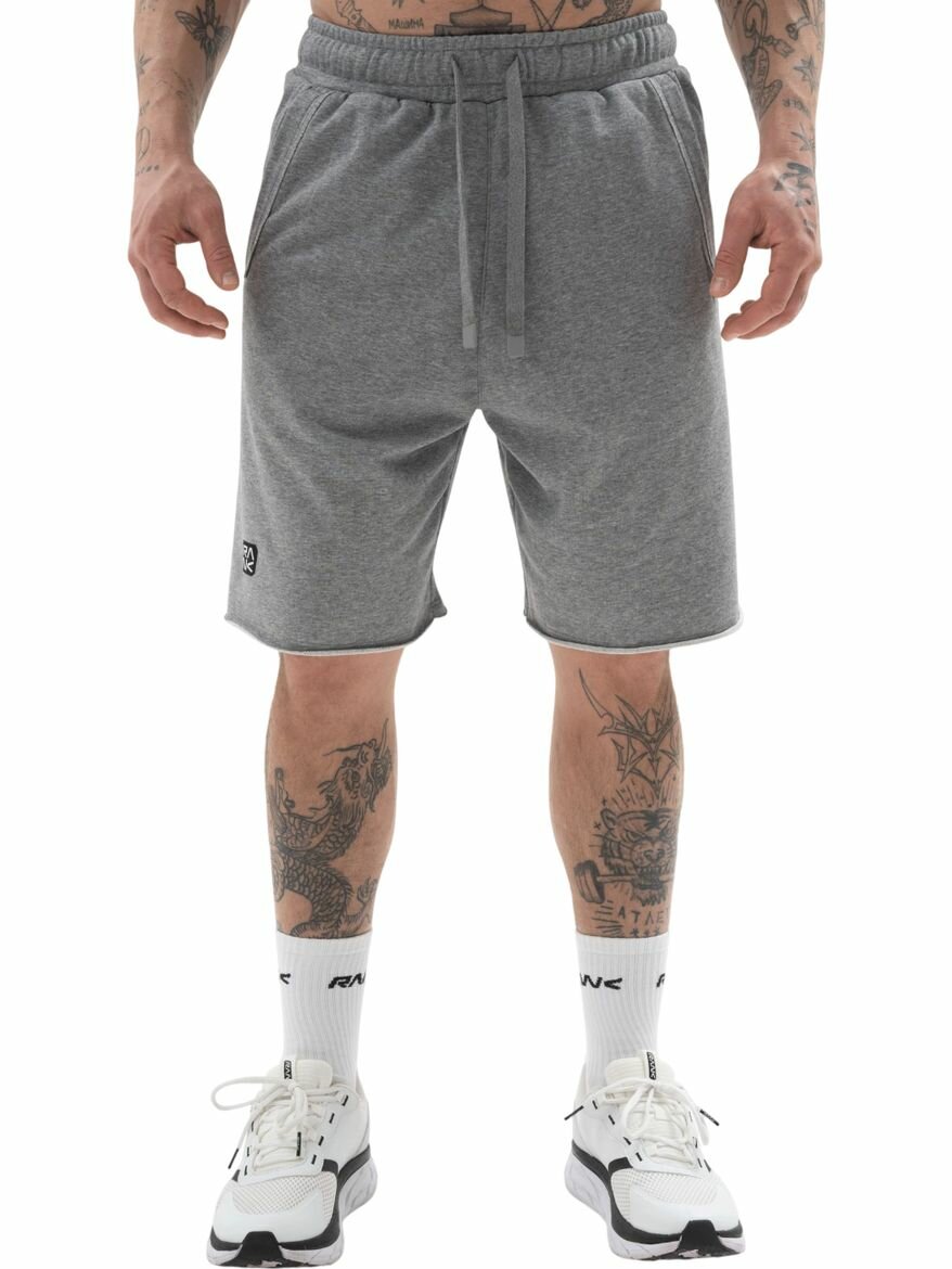Шорты спортивные RANK French Terry RAWS Shorts, размер L, серый