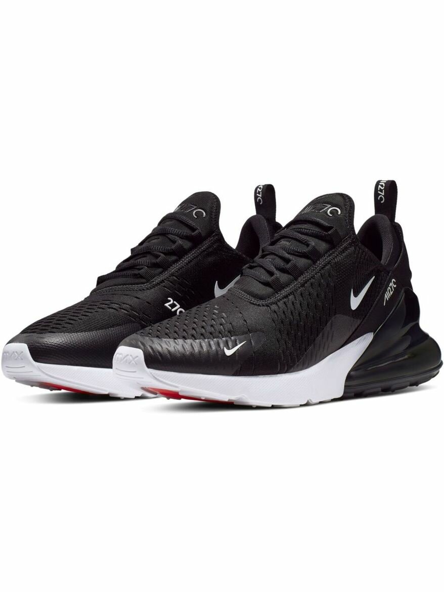 Кроссовки NIKE Air Max 270, полнота F, размер 9 US, черный, белый — фото 1