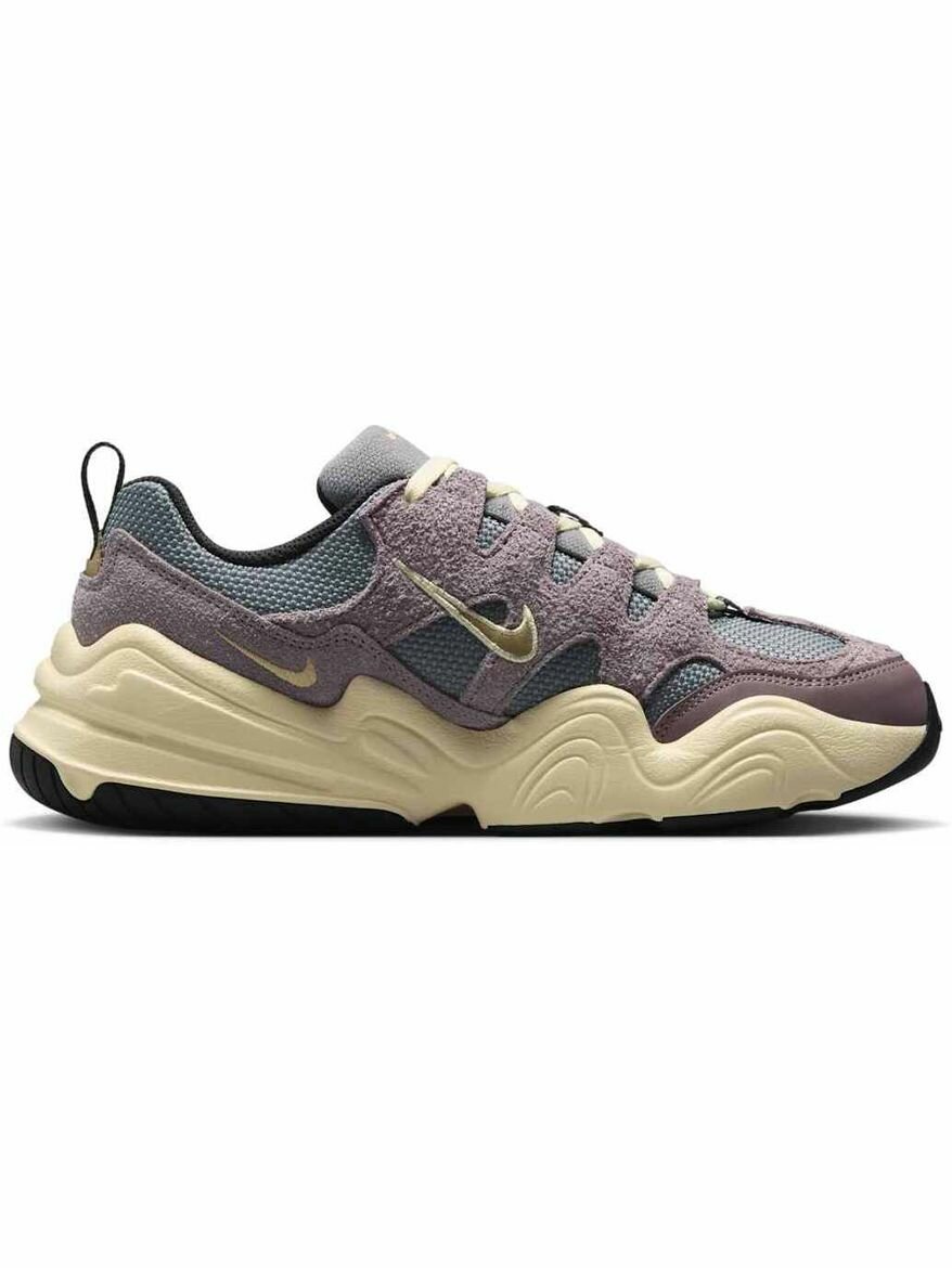 Кроссовки NIKE Tech Hera, полнота F, размер 6 US, серый/фиолетовый — фото 1