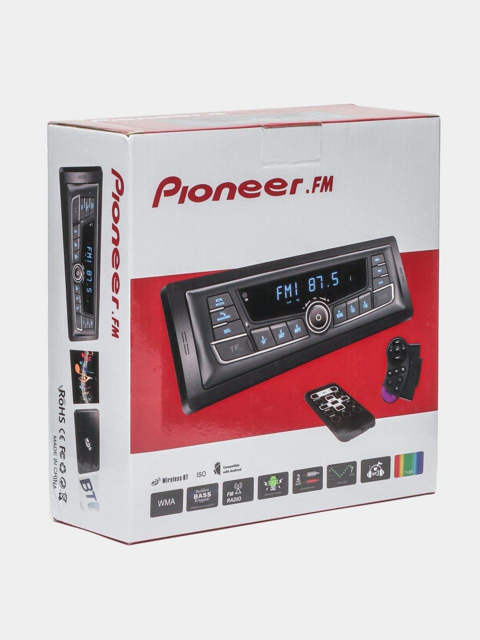 Автомагнитола Pioneer Gentra, 45Вт, Bluetooth, FM-радио, дисплей, 1DIN