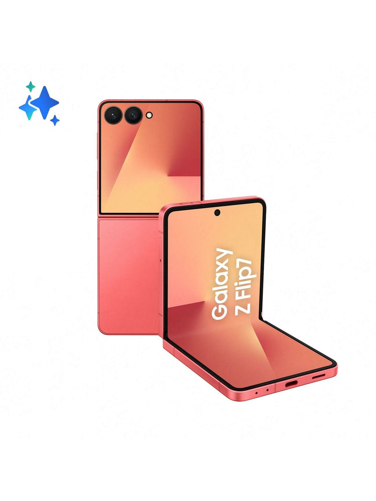Смартфон Samsung Galaxy Flip7 5G 12/256GB, коралловый