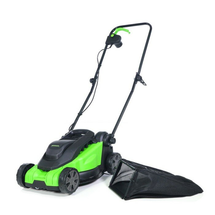 Газонокосилка электрическая Greenworks GD1200LM32, 1200 Вт, 33 см, 30 л, 3500 об/мин