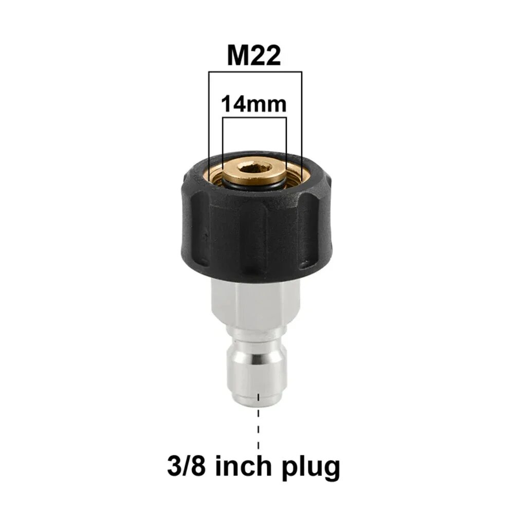 Адаптер для мойки высокого давления M22-14mm, 3/8 inch, Burgundy
