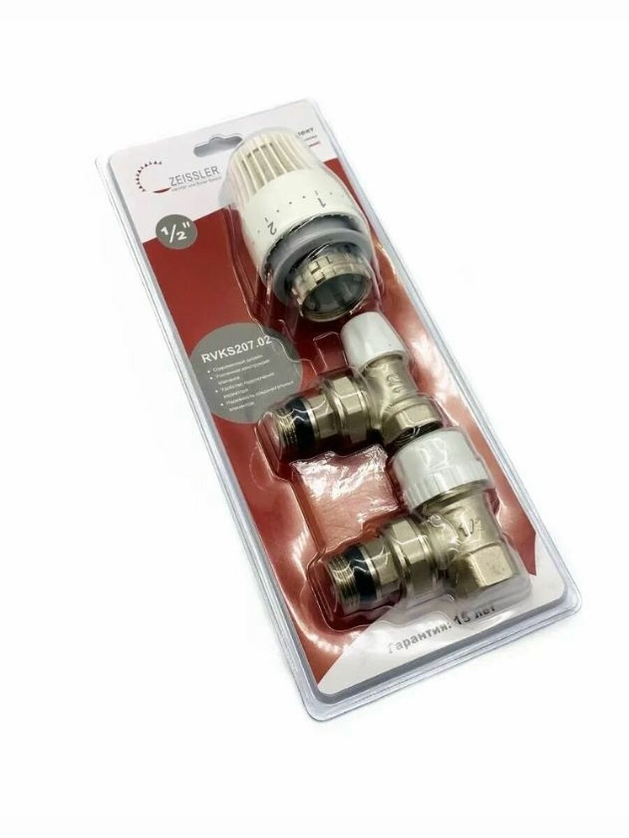 Комплект термостатический угловой 1/2