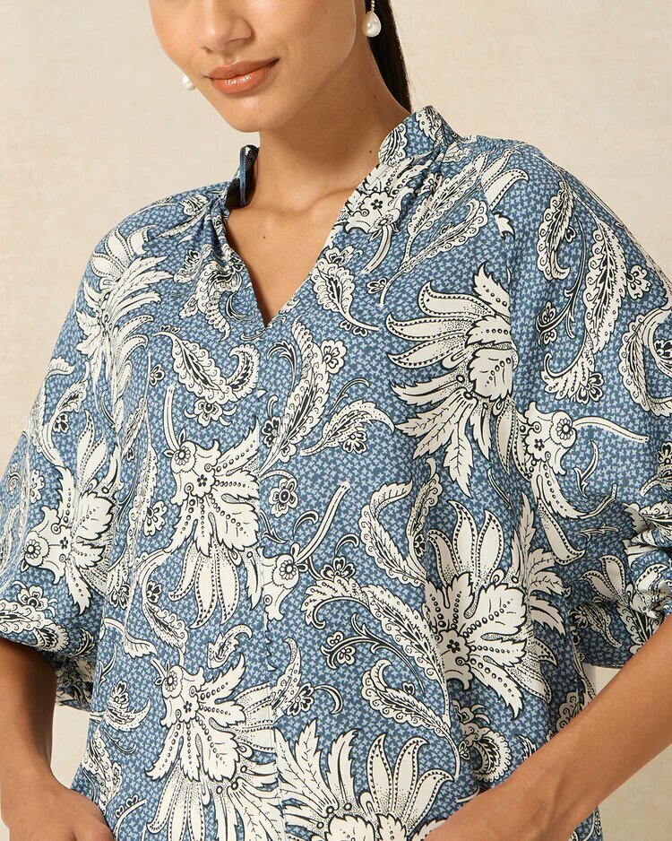 Блуза REDTAG, размер 18, синий — фото 1