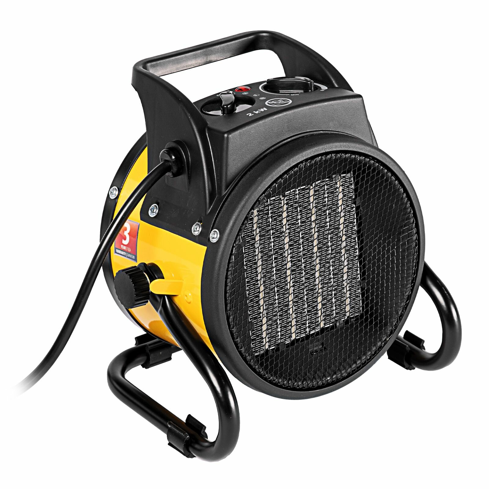 Тепловая пушка, керамический нагреватель (тепловентилятор) DHC 2-100, 230В, 0,025/1/2 кВт