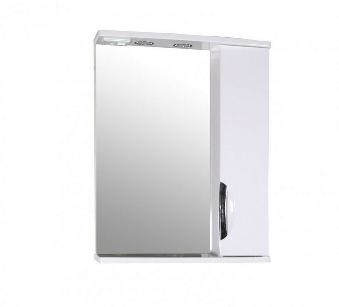 Зеркало шкаф АСБ Мебель Мессина 60  для ванны  белое  с раковиной