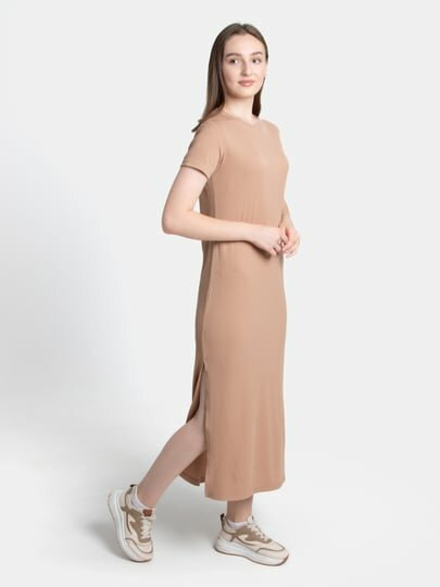 Платье DUDUKA, размер STANDART, бежевая — фото 1