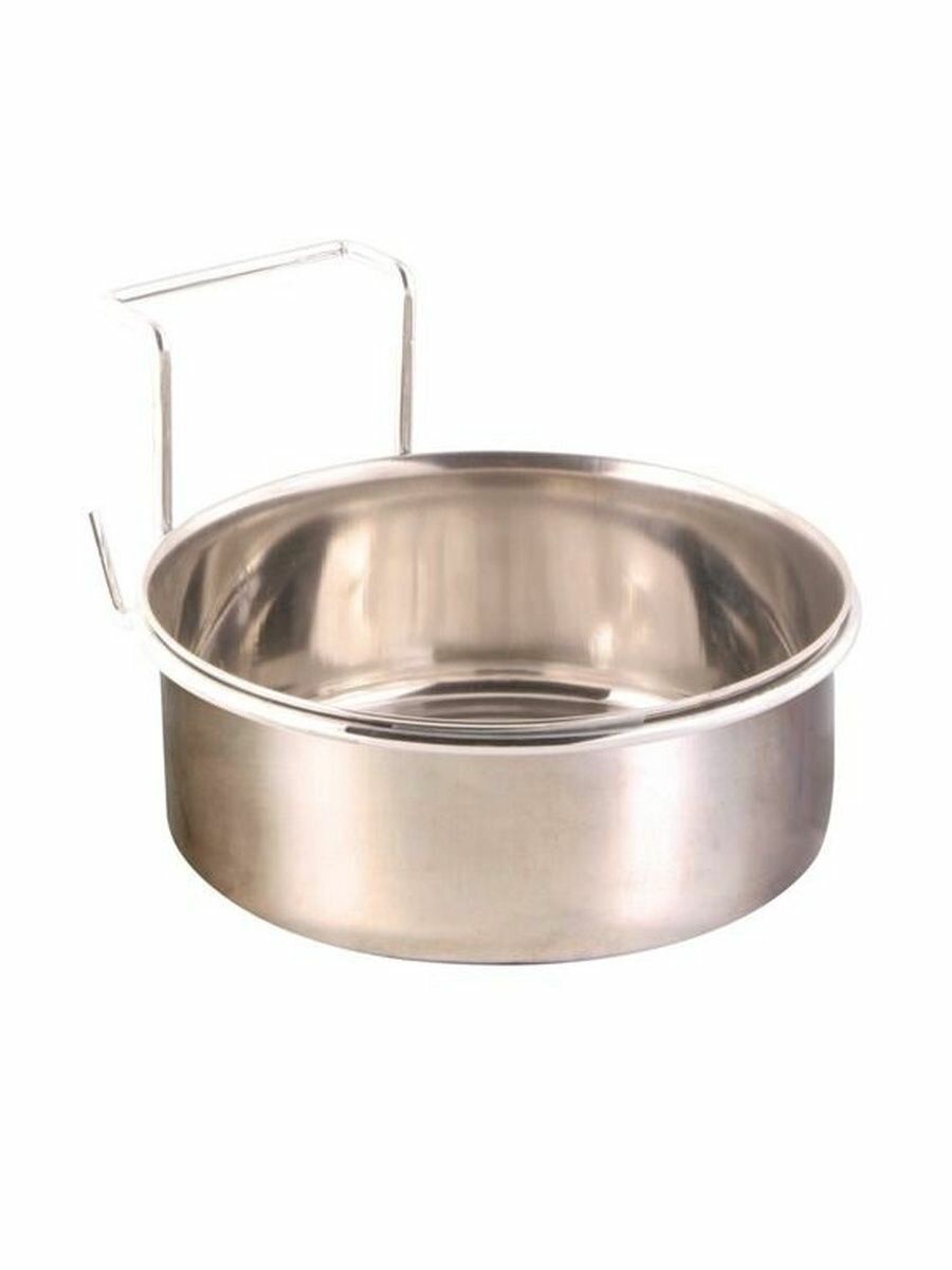 Trixie Миска для птиц с крепежом металлическая 06 л/ф 12 см