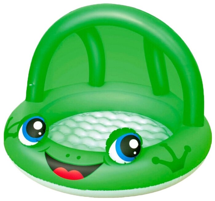 Надувной бассейн Лягушка с навесом от солнца 97х66 см от 2 лет BestWay