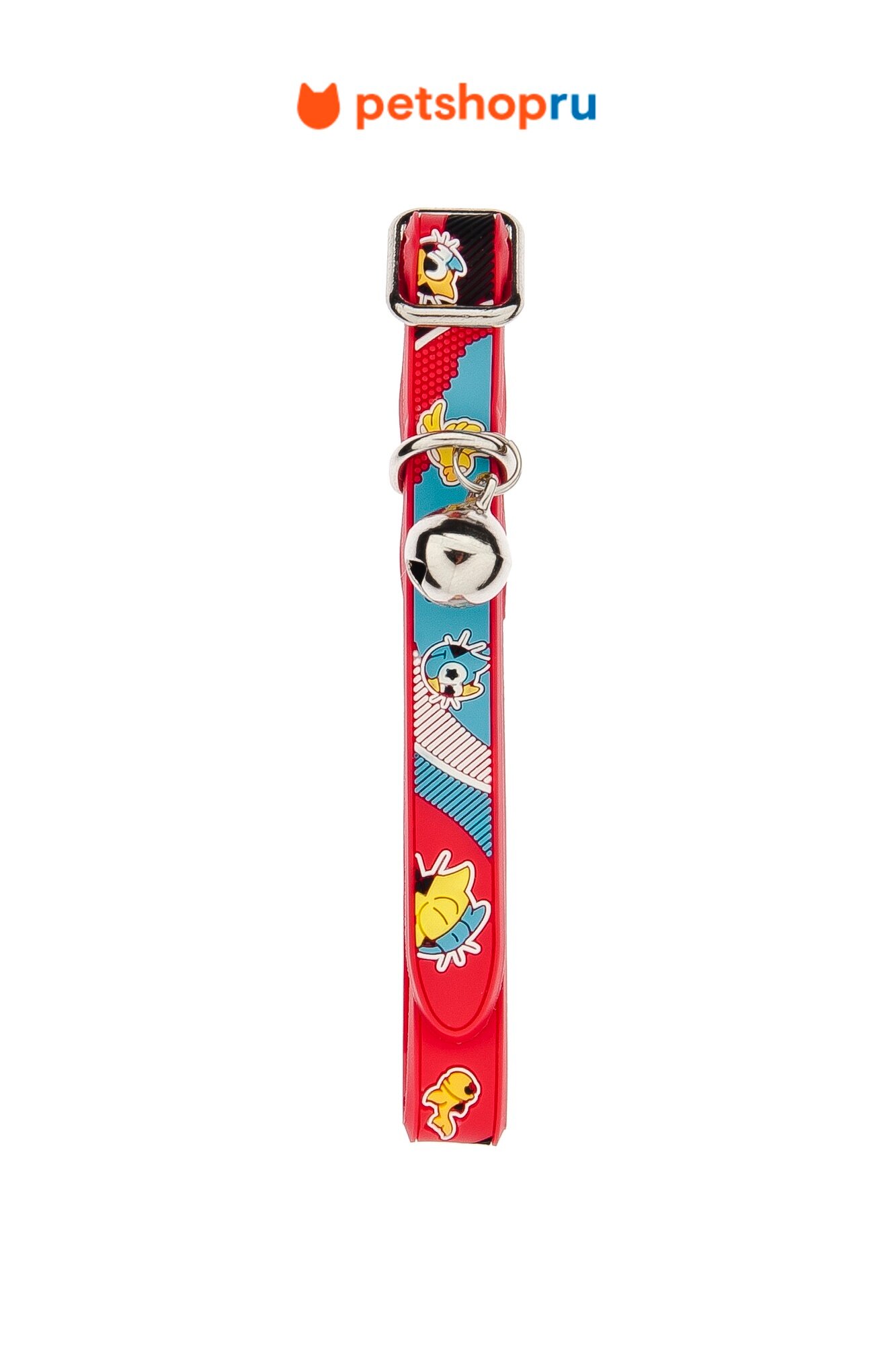 Ferribiella аксессуары Резиновый ошейник для кошек красный 12х30 см