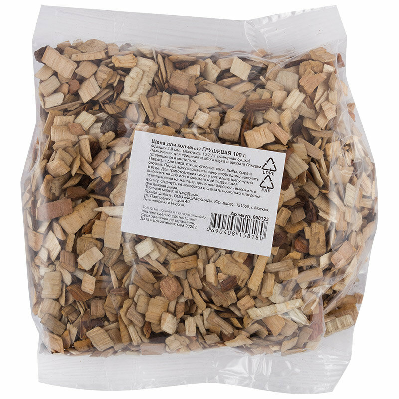 Щепа для копчения грушевая 100г  008123 