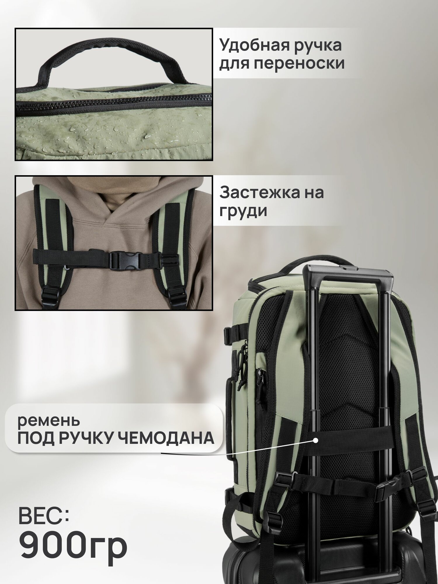 Рюкзак дорожный Bagsmart Standard 28 литров — фото 1