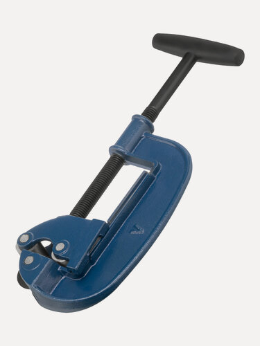 Изображение товара Труборез для медных и стальных труб 25-75 мм Сибртех, режущий ролик из легированной стали и металлический корпус, 78715