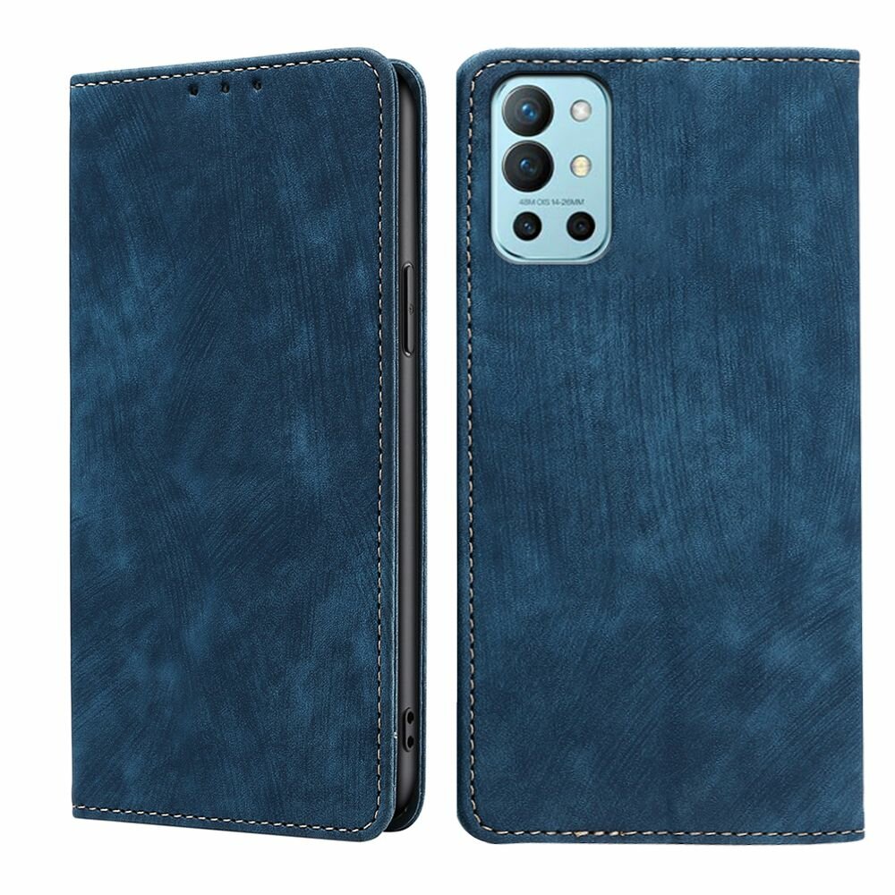 Чехол-книжка MyPads для OnePlus 9R / Ван Плас 9R мягкое прикосновение (синий)