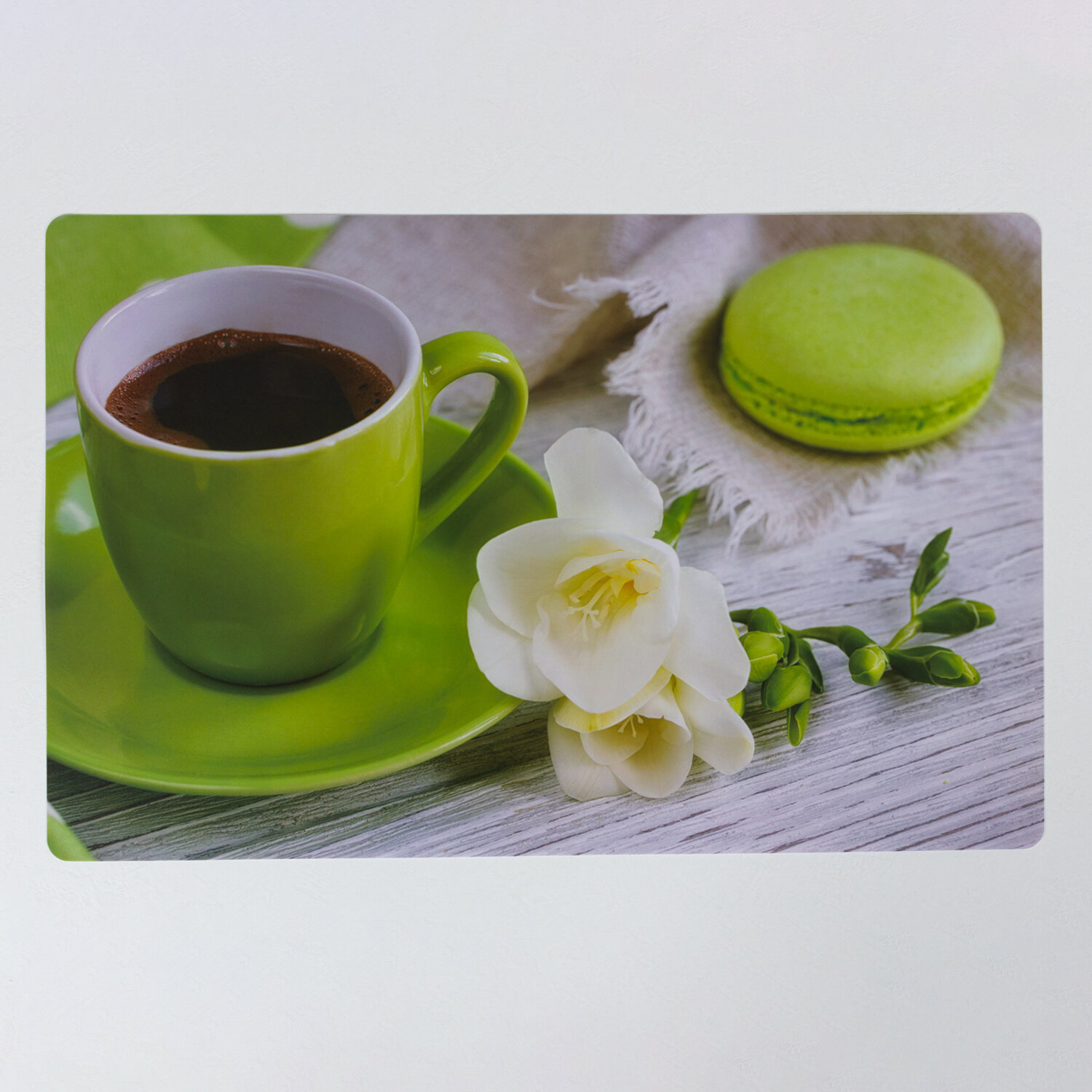 Салфетка сервировочная Joy Home Кофе и макаруни полипропилен термостойкость до 70°C 26x41 см