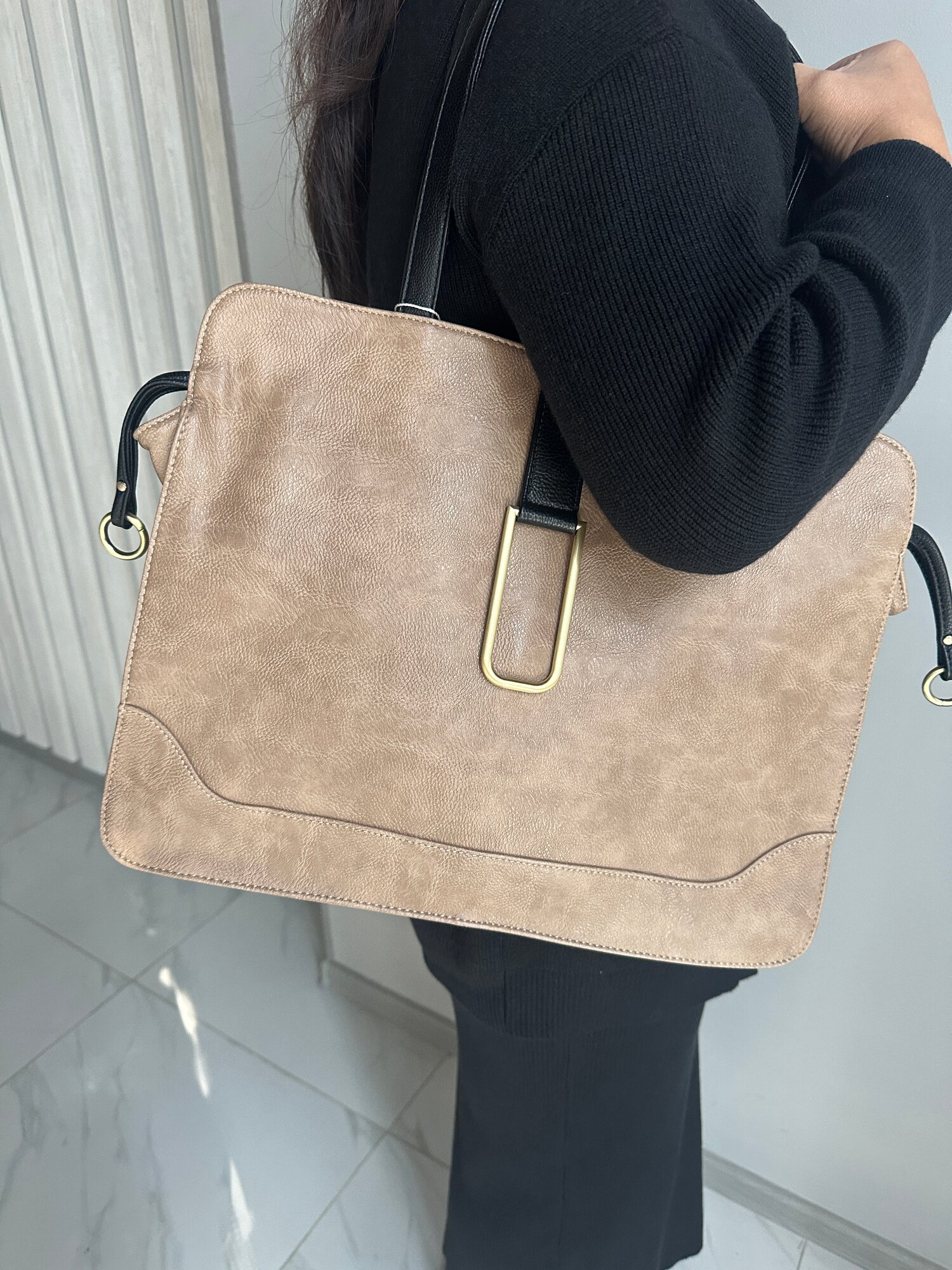 Сумка тоут INK Тоут, 2 шт., бежевый — фото 1