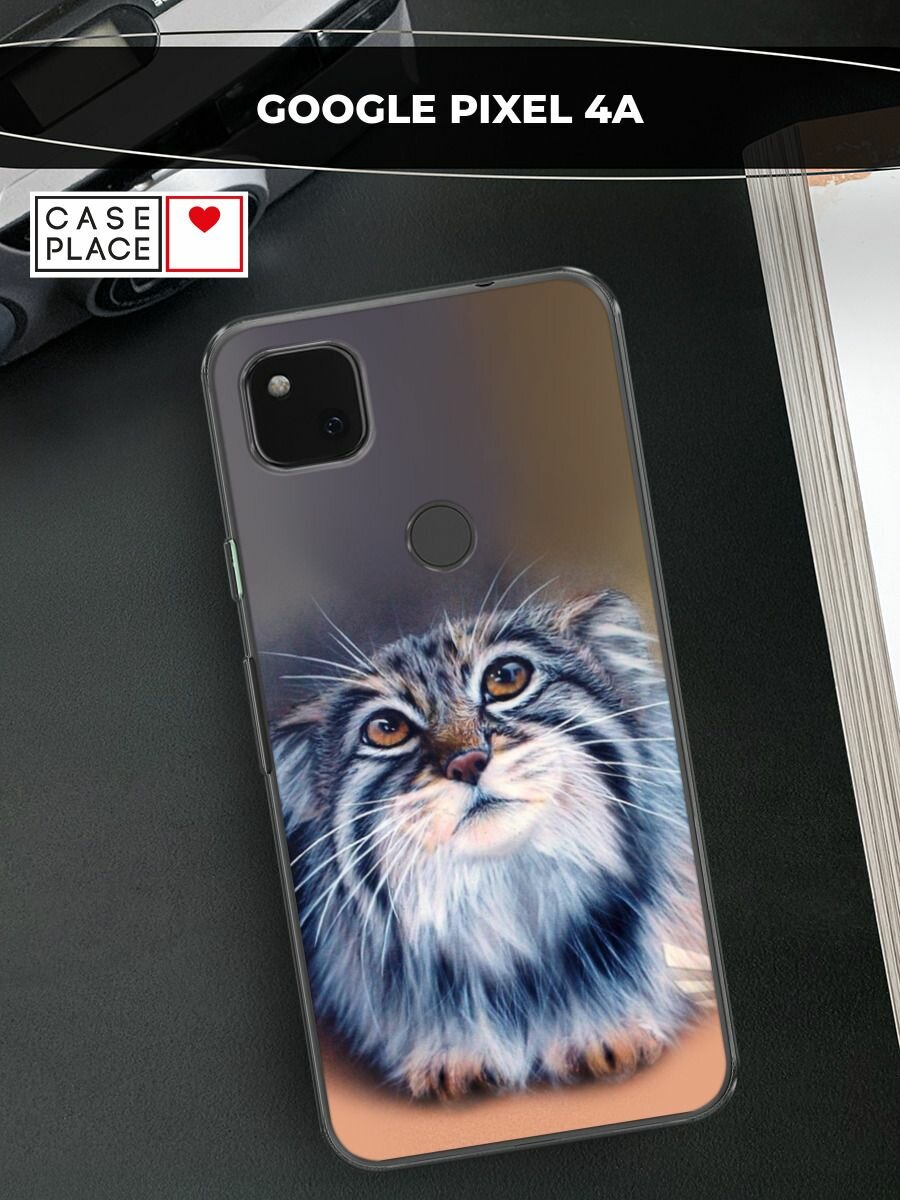 Чехол на Google Pixel 4A / Гугл Пиксель 4А с принтом "Кот манул 2"