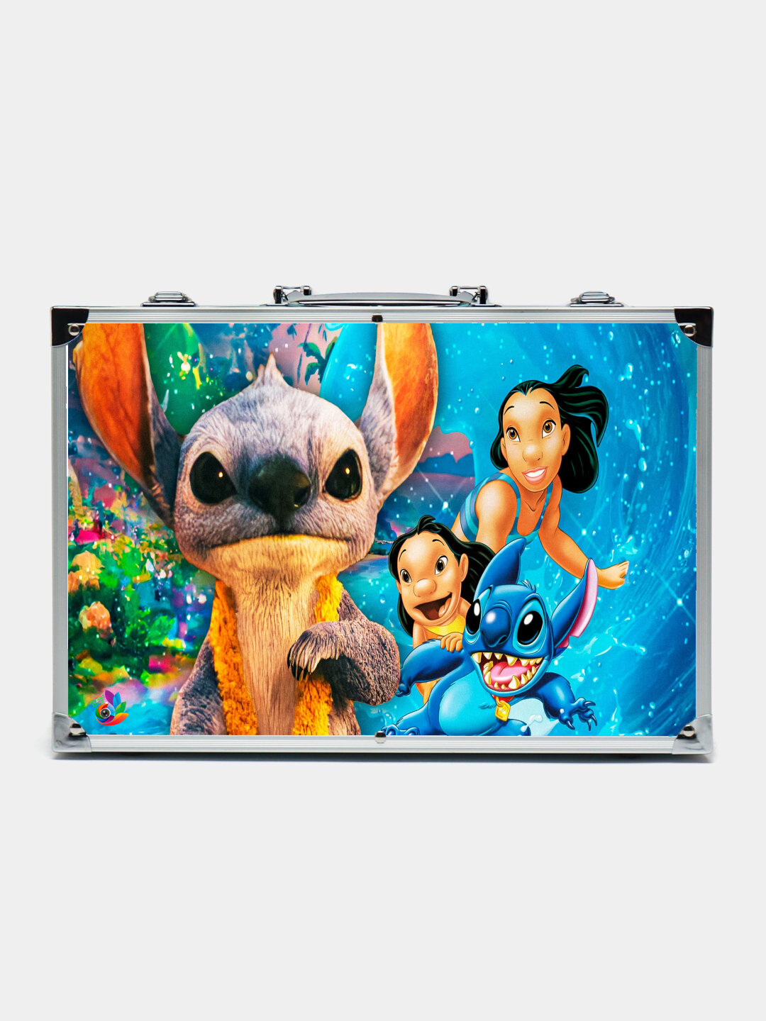 Набор для рисования и творчества, маркеры, карандаши в кейсе, в чемоданчике, детям, Stitch