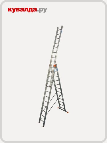 Изображение товара Лестница-стремянка трехсекционная KRAUSE MONTO TRIBILO 3х12 с доп. функцией (120977)