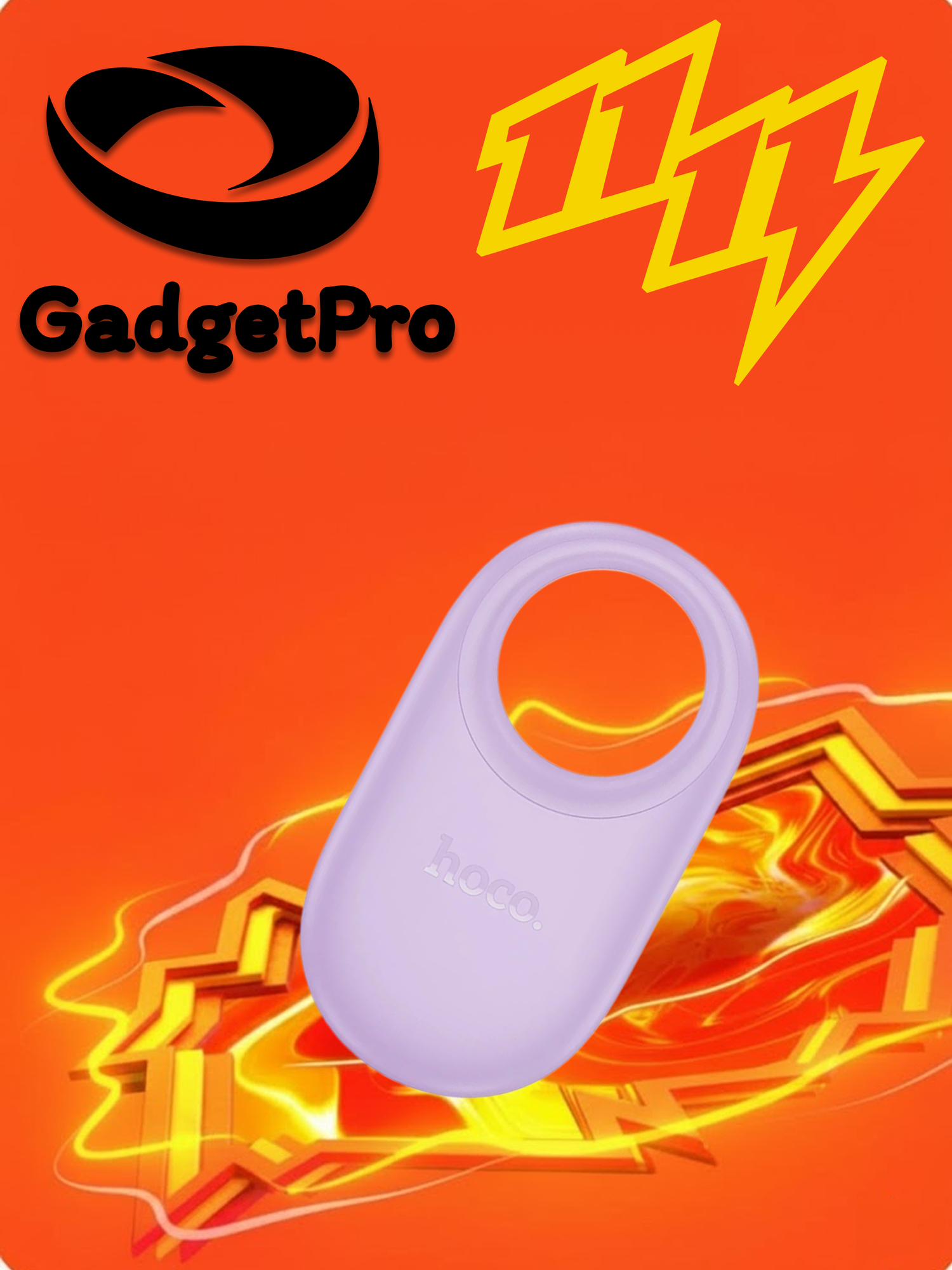 GPS трекер Hoco E94 GPS: компактный и надежный GPS-маячок для отслеживания, Сиреневый.