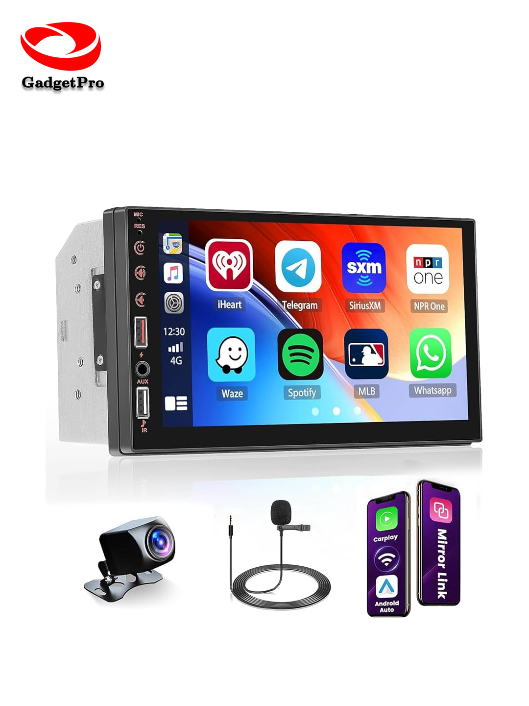 Автомобильное зарядное устройство и FM-передатчик BC16: Bluetooth, USB, MP3, для iPhone и Android