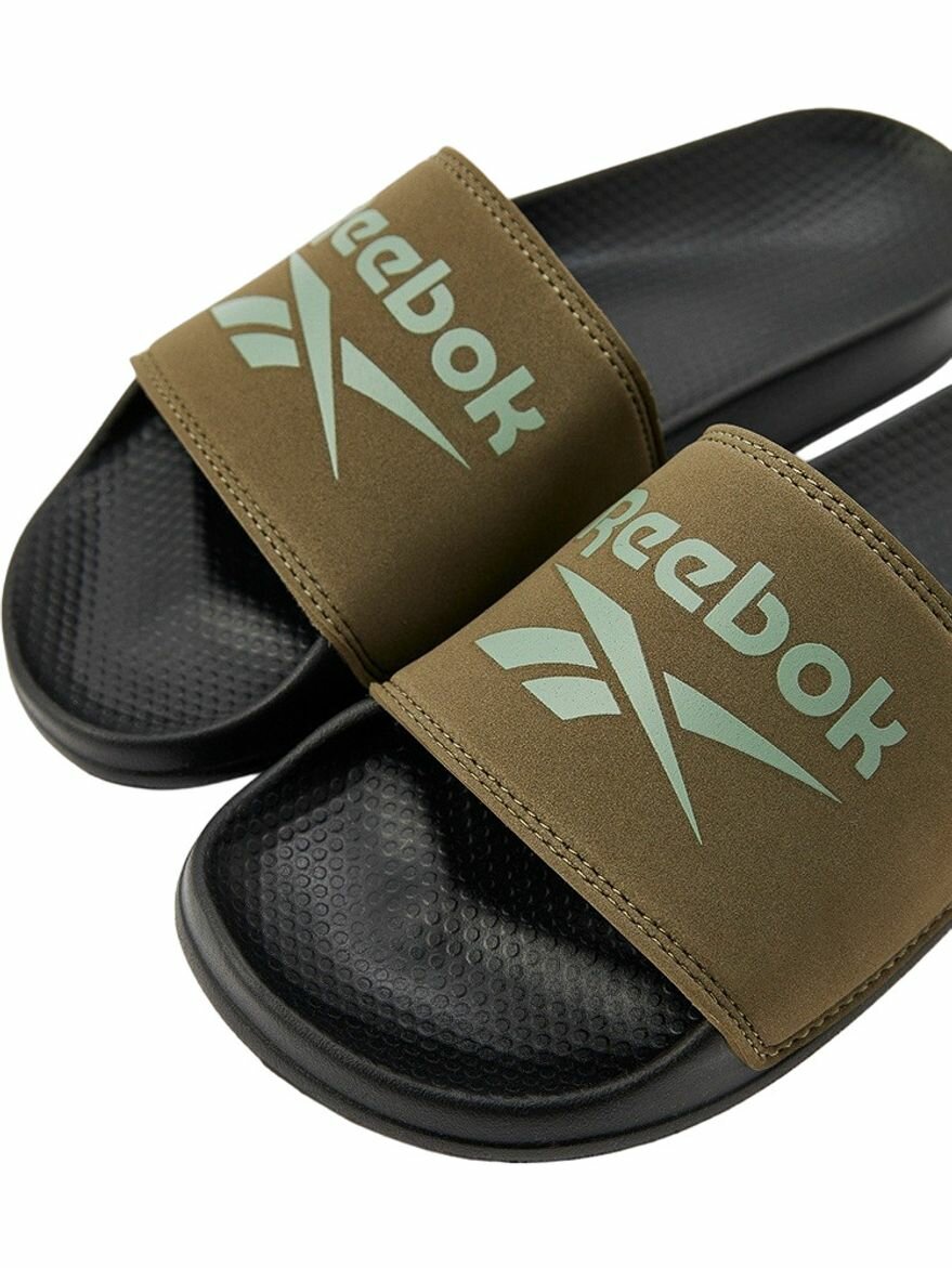 Шлёпанцы Reebok Fulgere Slide, размер 8 US, зеленый — фото 1