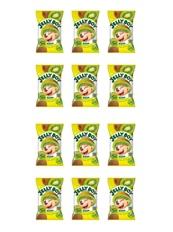Orion Жевательный мармелад, Jelly Boy, Киви, 66 г, 12 шт