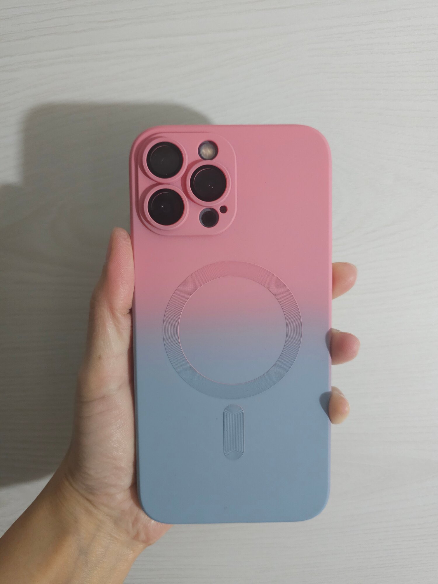 Чехол на iPhone 13 Pro Max "Soft Touch", силикон, матовый, ударопрочный, розовый