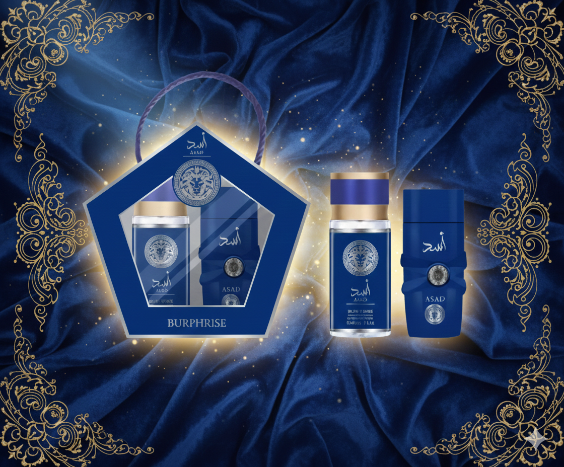 Набор для ухода за бородой Lattafa "Asad ", с косметичкой восточный