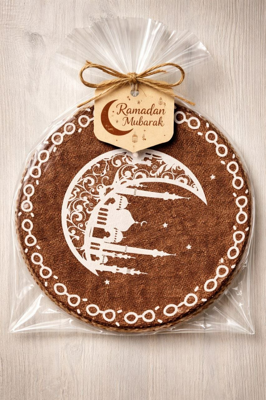 Салфетки сервировочные на стол плейсмат, круглые, диаметр 37 см с тематикой Рамадан , 2шт — фото 1