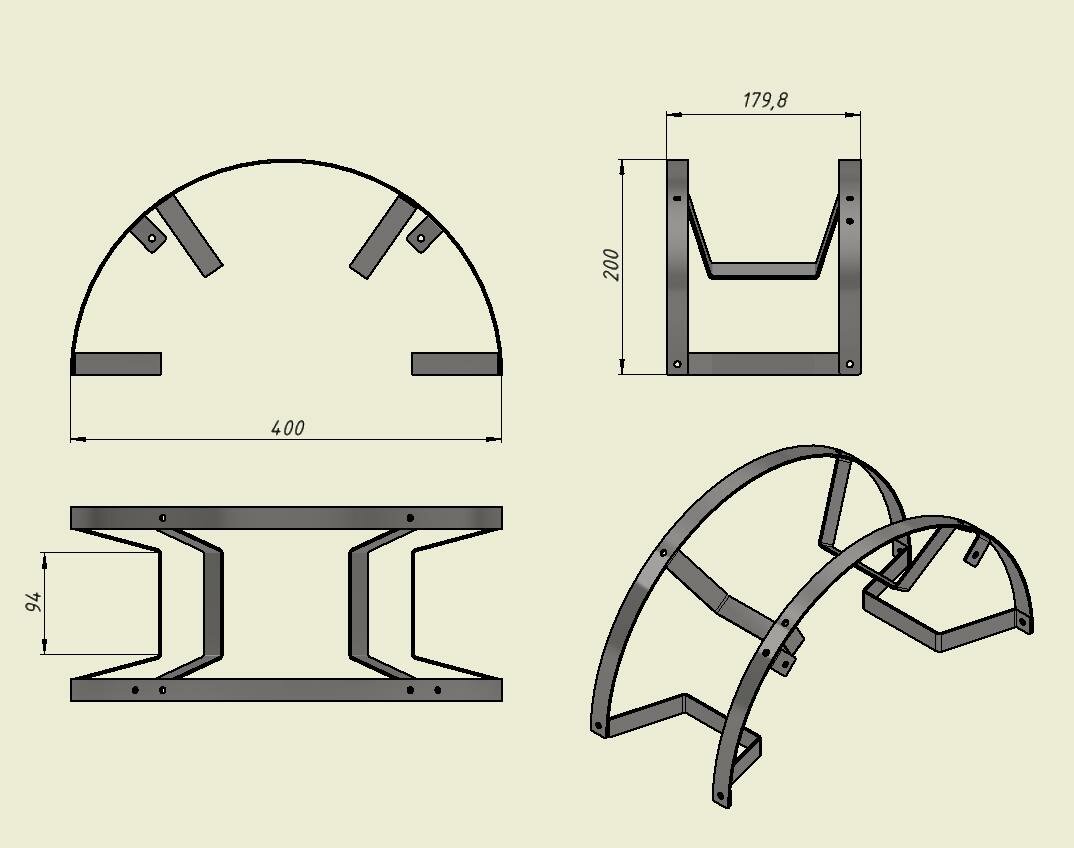 Держатель для шланга модель 03 — фото 1