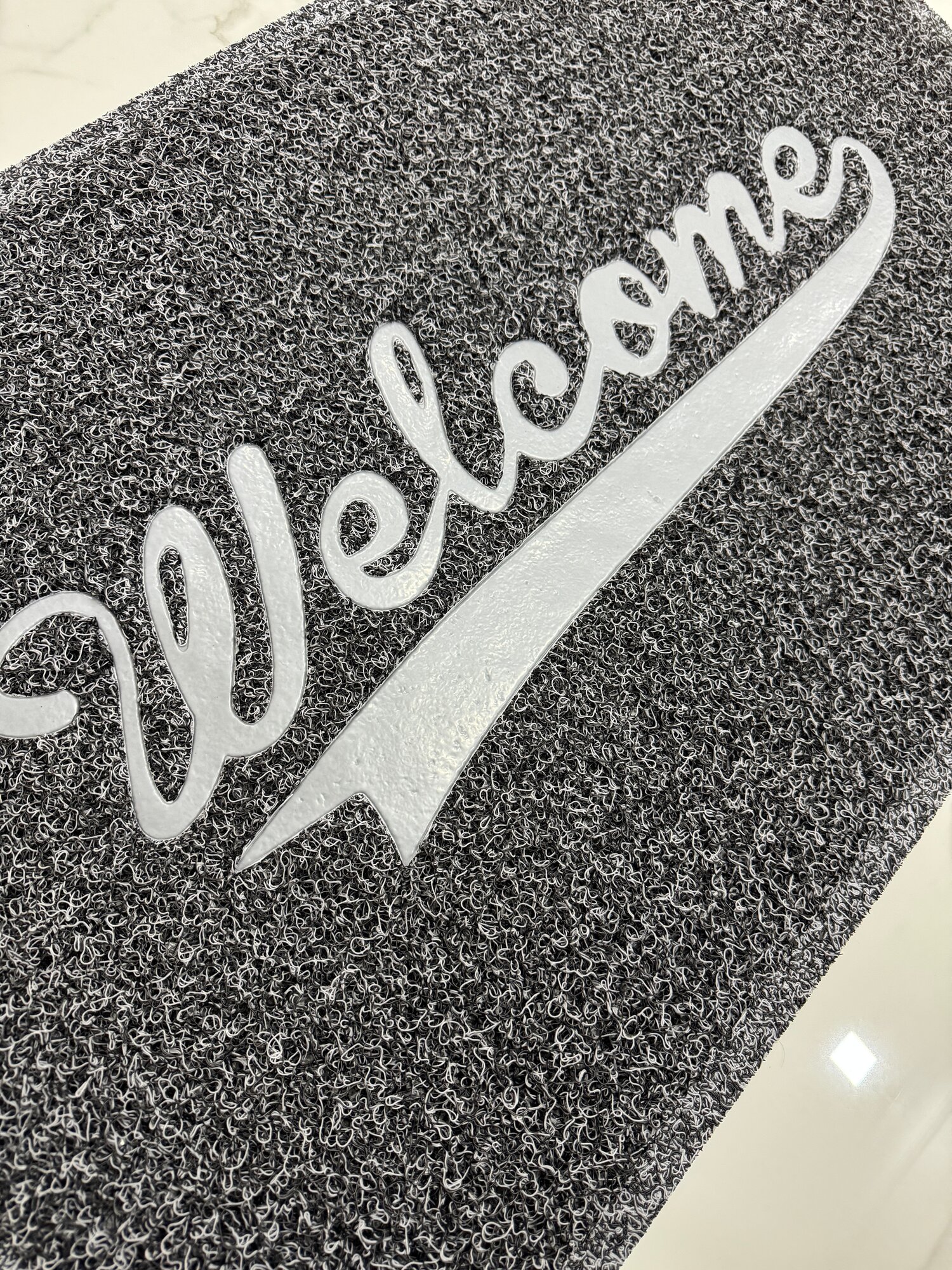 Коврик придверный Sn Carpet Air mat, ПВХ, нескользящая основа, грязезащитный коврик, серый 40х60 см