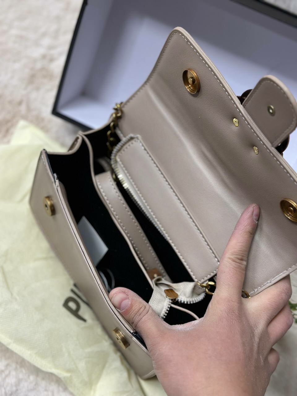 Сумка багет , коричневый — фото 1