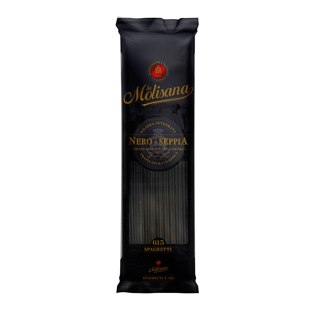 Макароны La Molisana SPAGHETTI AL NERO Спагетти с чернилами каракатицы № 15, 500 г