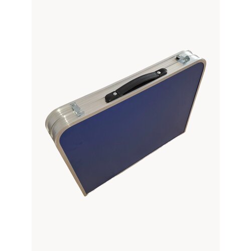 Стол складной туристический с регулировкой высоты, 80х48, синий