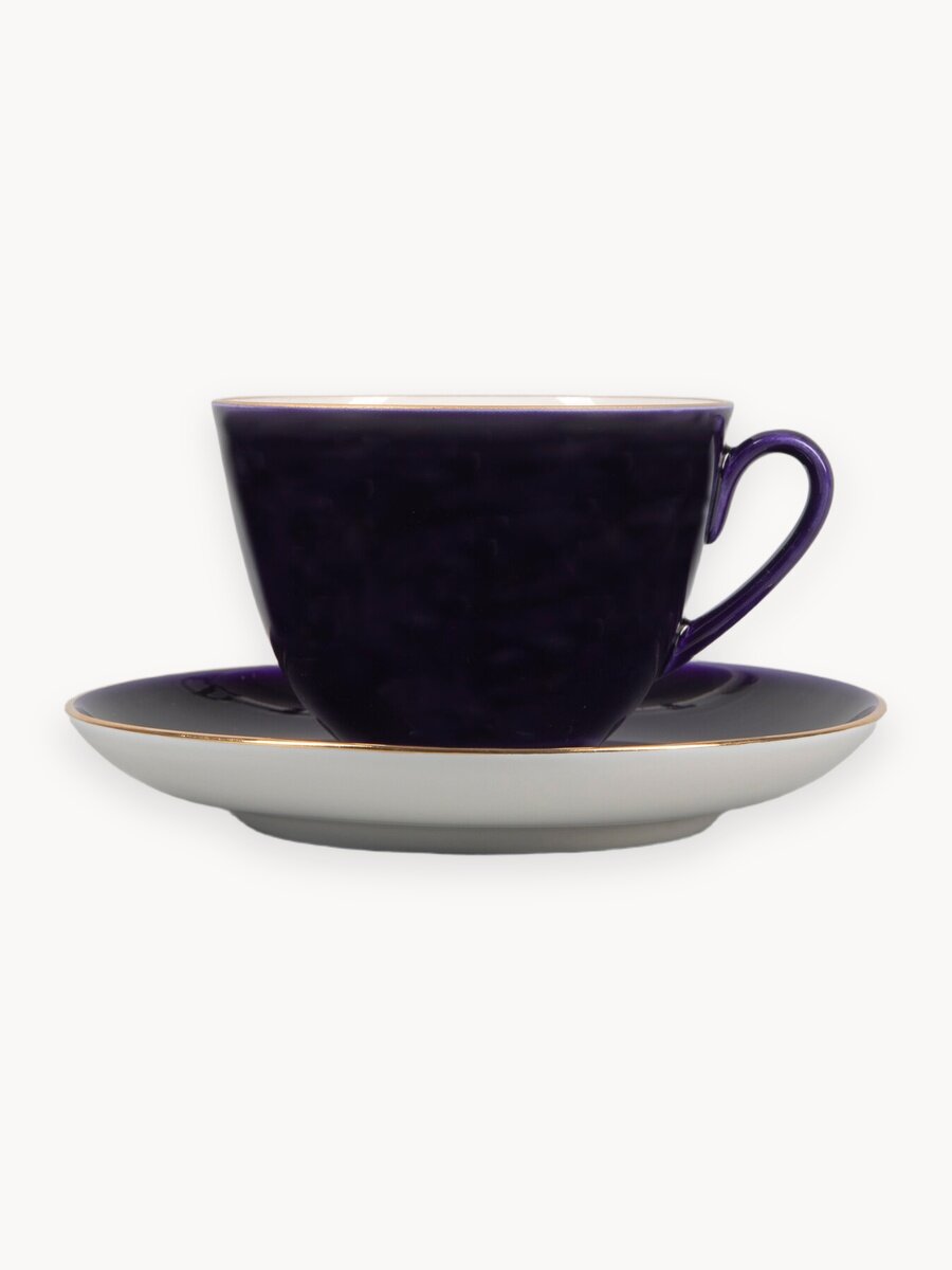 Чайная пара Императорский фарфоровый завод Ночка