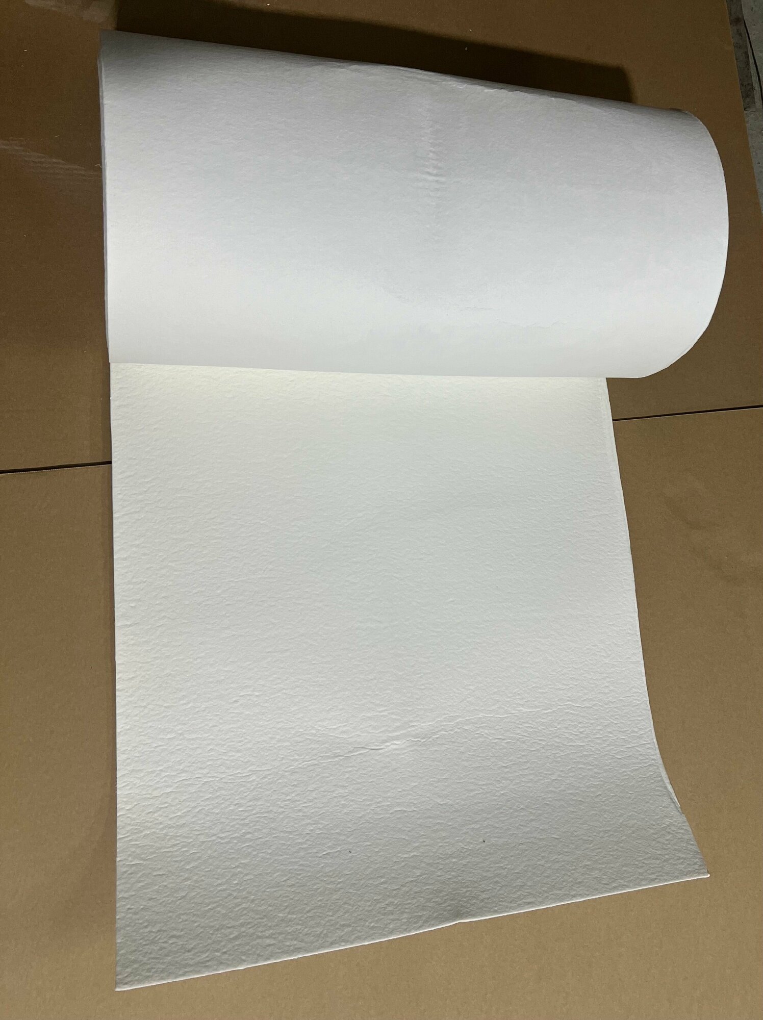 Бумага из керамического волокна. Толщина 1 мм, 1000х610 мм.