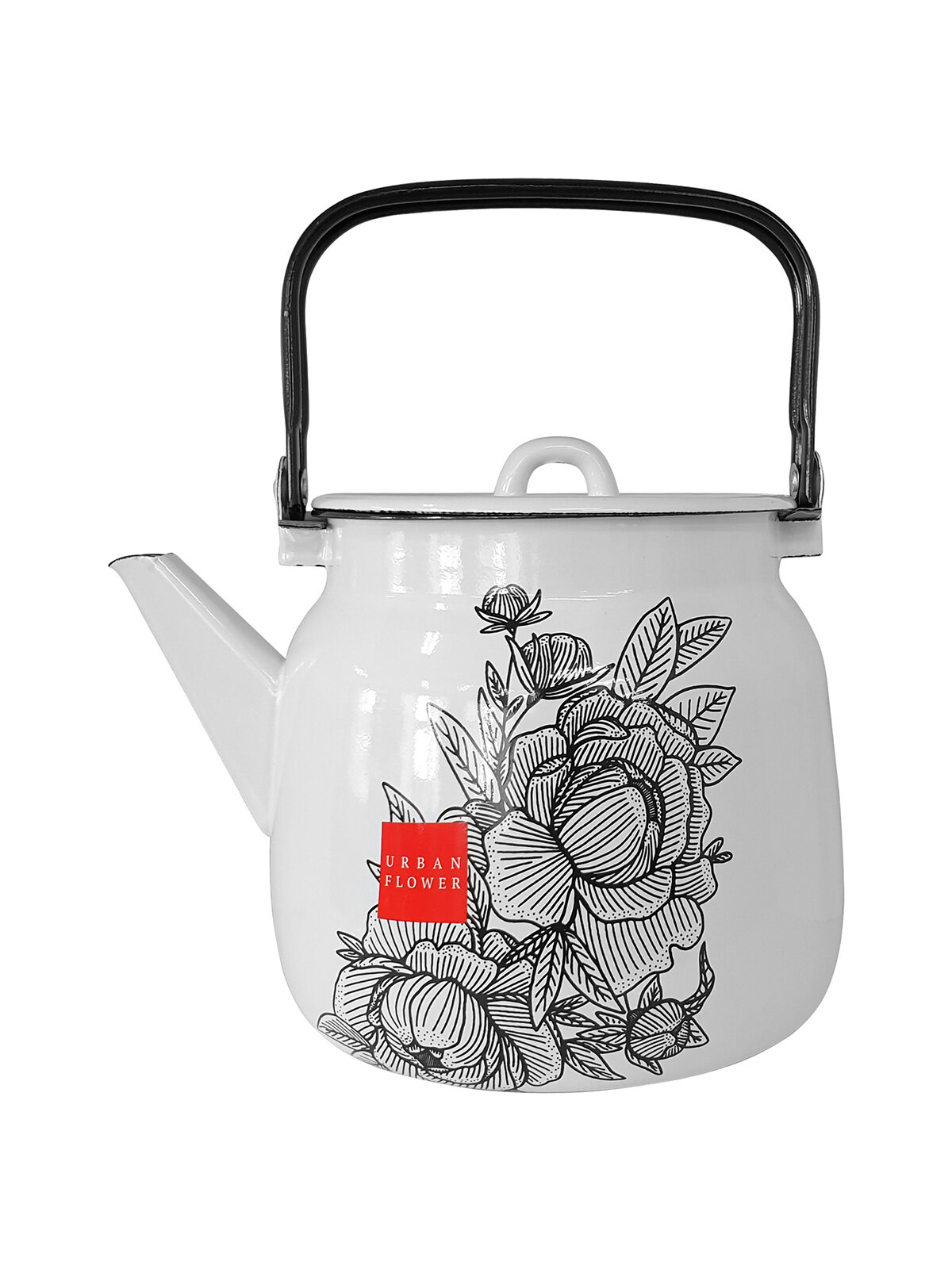 Чайник для плиты Лысьвенские эмали Urban flower эмалированный, 3,5 л