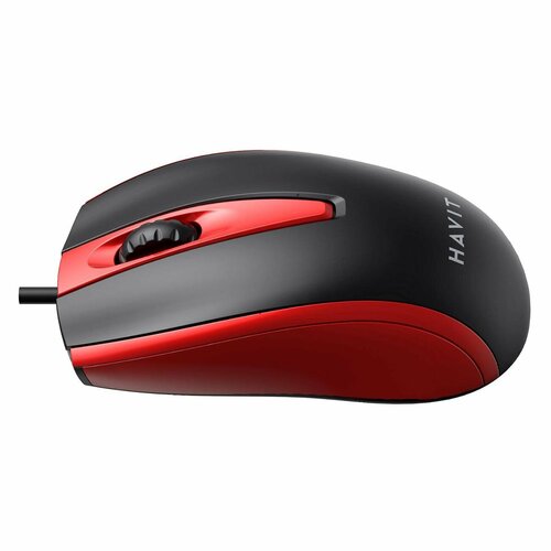 Мышь проводная Havit MS871 Red