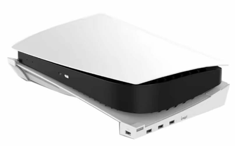 Горизонтальная подставка для PS5 + 4 USB выхода (iPega PG-P5032) White