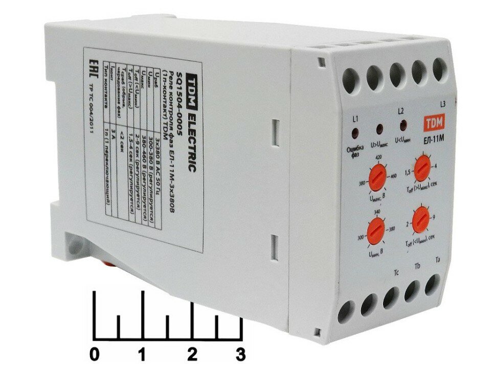 Реле контроля напряжения ЕЛ-11М трехфазное TDM (SQ1504-0005)