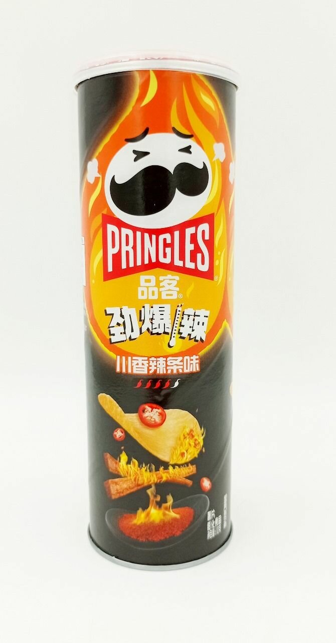 Картофельные чипсы Pringles со вкусом азиатских закусок под острым сычуаньским соусом 110 гр. Китай