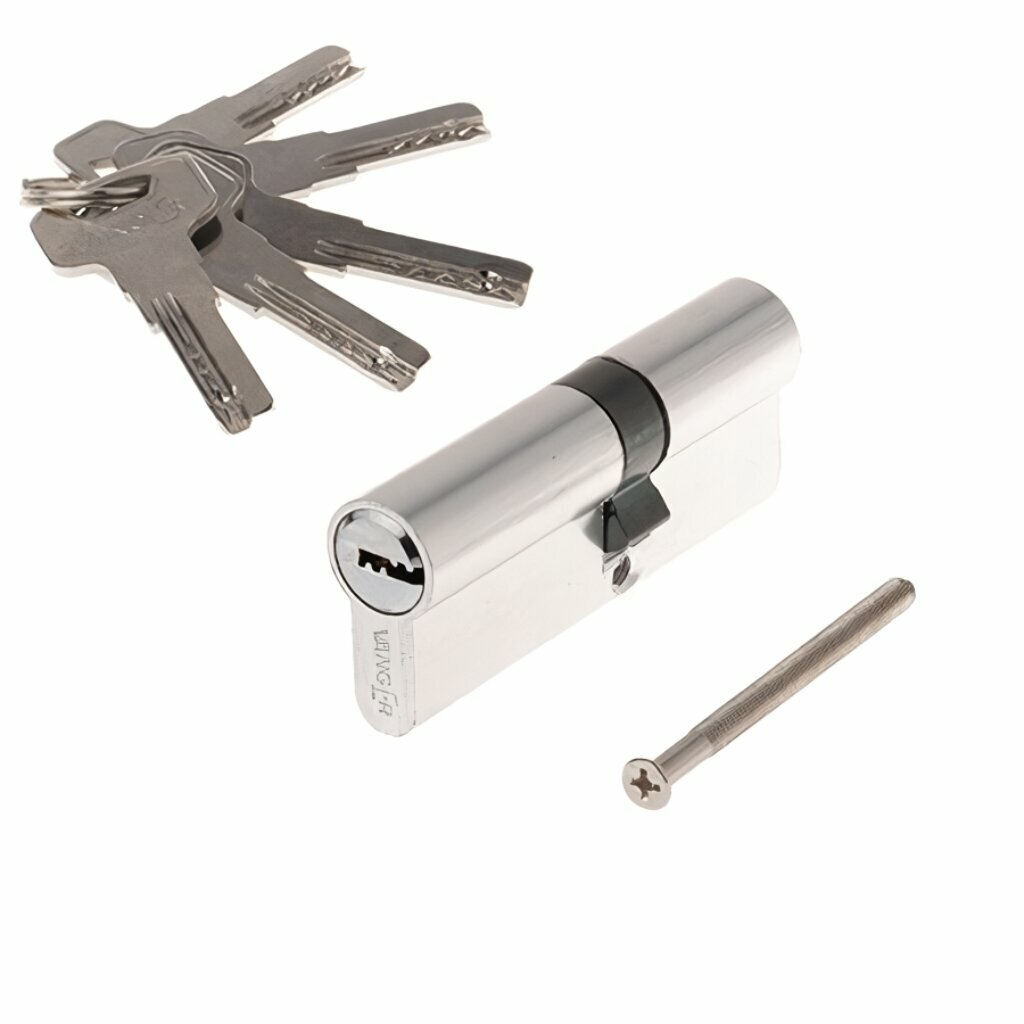 Личинка замка двери Vanger VM-80(35/45)-CR 33597 алюминий 80 мм хром