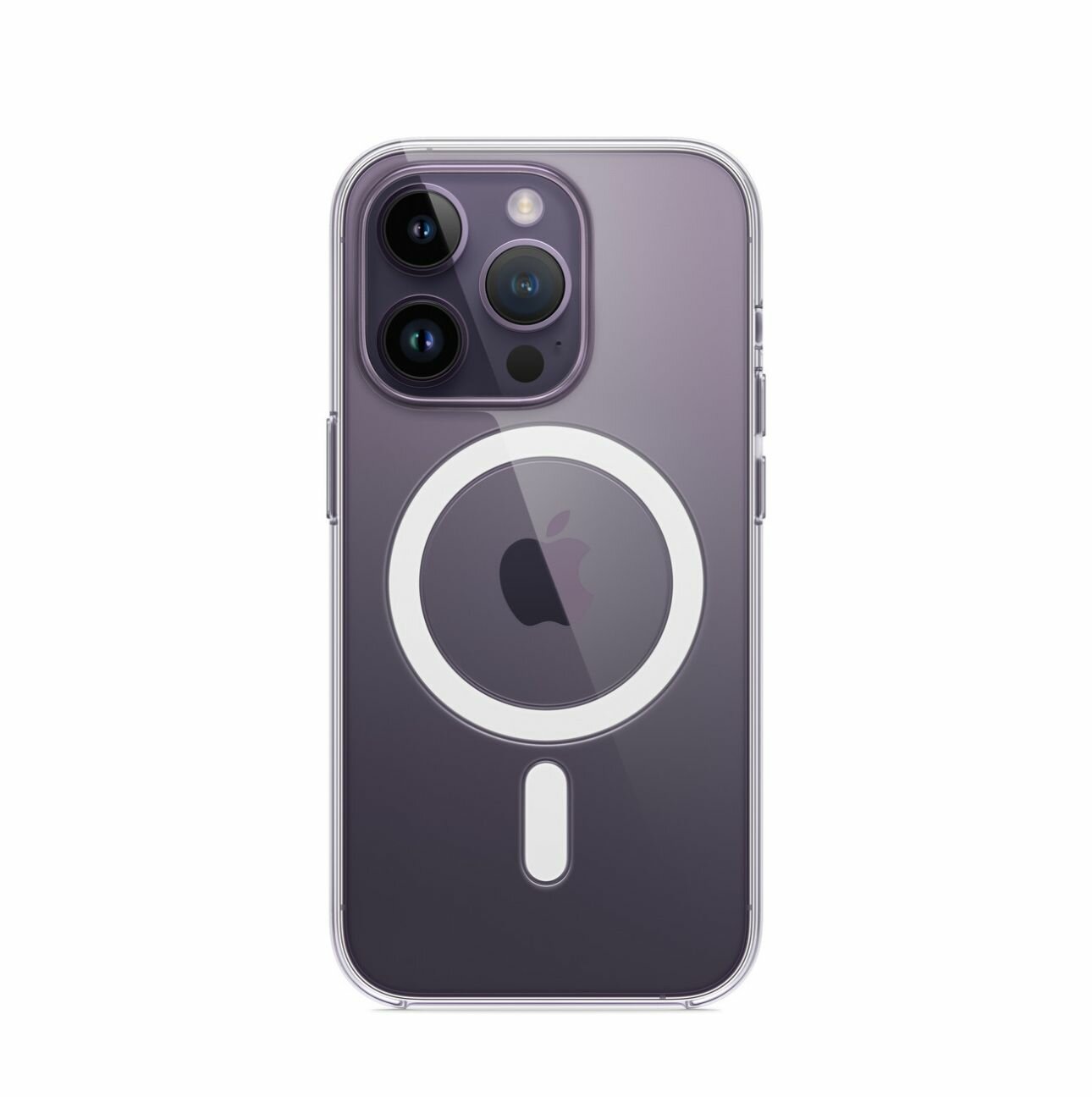 Пластиковый прозрачный чехол Clear Case MagSafe for Apple iPhone 14 Pro A2916 — фото 1
