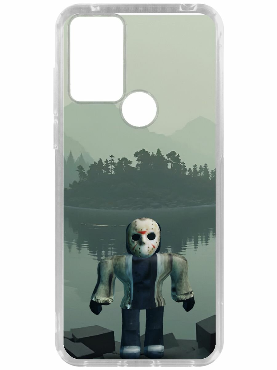 Чехол-накладка Krutoff Clear Case Roblox-Форсакен Джейсон (Forsaken Jason) для TCL 305