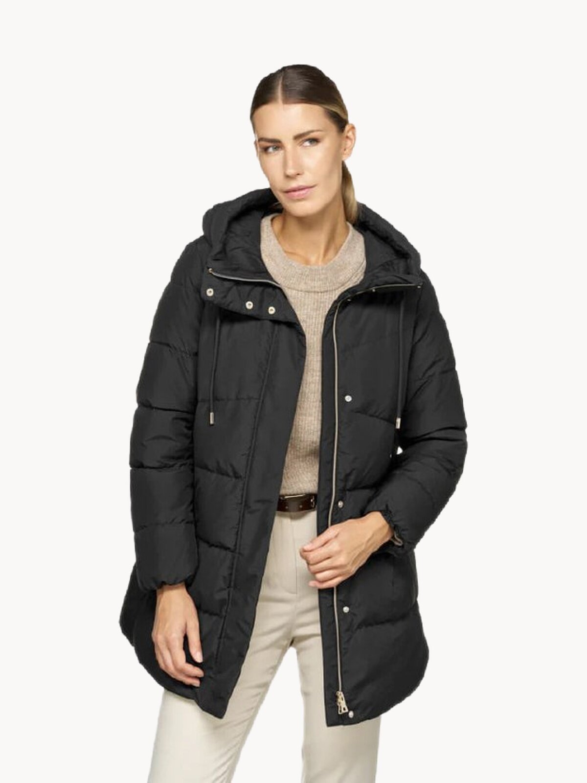 Пуховик GEOX Dalyla, размер 50 RU, черный — фото 1